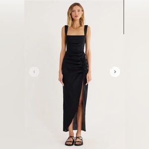 Estelle Square Neck Maxi Size Small Rumer The Label